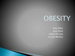 Obesity Powerpoint (Exercise for Special Populations)