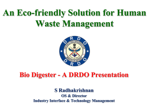 An Eco-friendly Solution for Human Waste Management