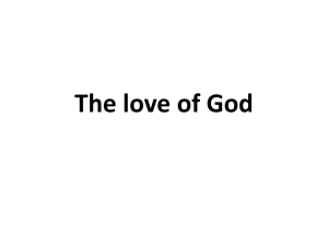 The love of God