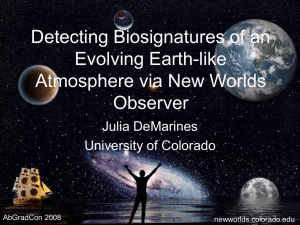 Detecting Biosignatures of an Evolving Earth