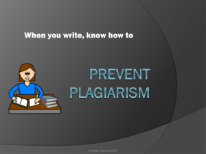 Preventing Plagiarism - San Joaquin Delta College