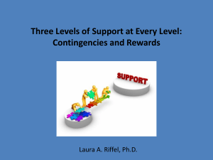Group Contingencies and Group Rewards