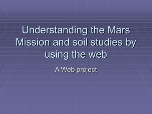 Understanding the Mars Mission