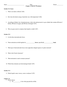 Name: : _______Period: ______ Chapter 13 Review Worksheet