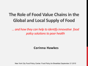 The role of food policy in food choice