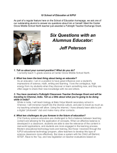 Six Questions with an Alumnus Educator