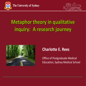 A research journey Charlotte E. Rees