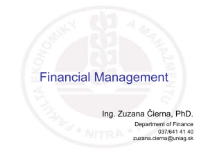 Financial Statements Financial Analysis Financial Planning