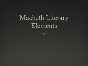Macbeth Literary Elements