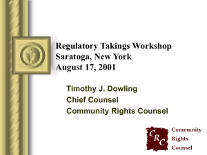 Powerpoint version - Community Rights Counsel