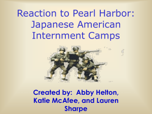 Reaction: Japanese American Internment Camps
