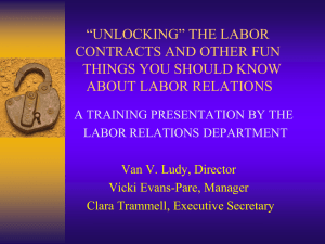 “unlocking” the labor contracts and other fun things about labor
