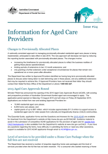 Information for Aged Care Providers