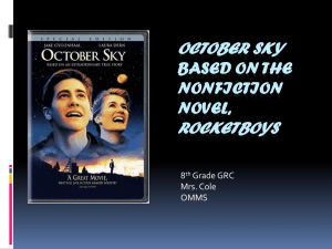October Sky Powerpoint