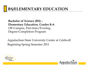 Spring 2011 Cohort (Caldwell) - Distance Education