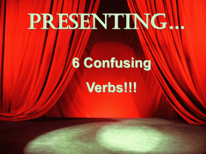 6 Confusing Verbs!!!