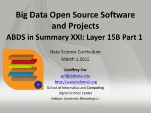 PPT - Big Data & Open Source Software Projects