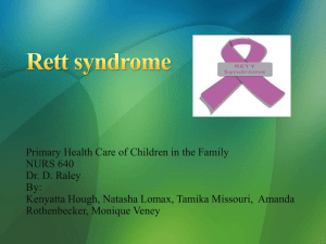 Retts Syndrome - Amanda Fleming Rothenbecker