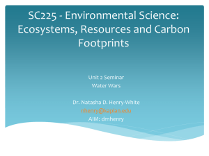 SC225 - Environmental Science: Ecosystems, Resources and