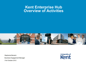 Kent Enterprise Hub - University of Kent