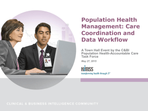 Population Health Management: Care