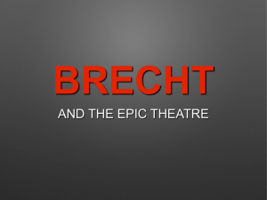 Brecht's theatre