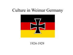 Culture in Weimar Germany