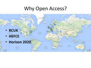 Open access for Coll of Science Mar 2015 (new