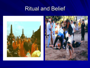 Ritual and Belief and religion