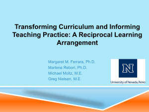 Transforming curriculum and informing teaching practice