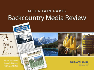 PPT parks canada media review