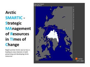 Arctic SMARTIC Strategic MAnagement of Resources in TImes of