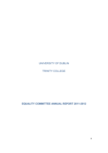 Equality Committee Annual Report 2011-2012