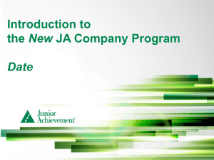 JA Company Program Training