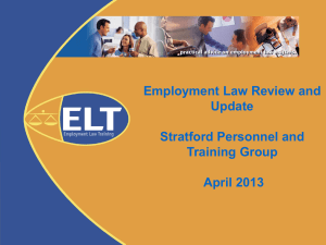 Equality Act - Employment Law Training