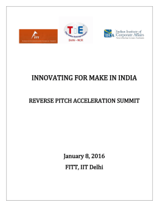 (FITT) is organizing a Reverse Pitch Acceleration Summit with the