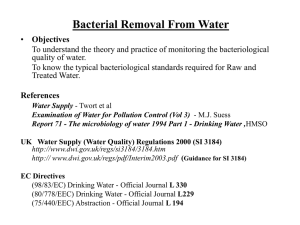 Bacterial Examination of Water