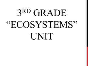 3rd Grade *Ecosystems* Unit