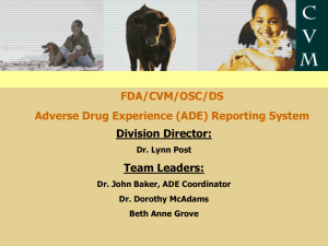 FDA Adverse Drug Experiences