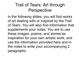 Trail of tears essay