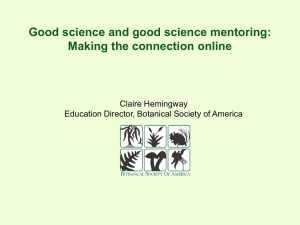 Good science and good science mentoring