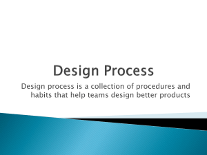 Design Process - Mechanical & Materials Engineering