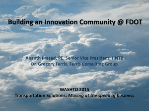 Building an Innovation Community @ FDOT