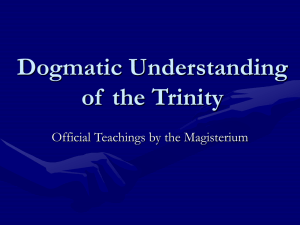 Dogmatic Definitions on the Trinity