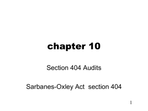 ARENS 10 2158 01 Section 404 Audits
