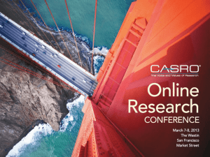 2013 Online Research Conference Evaluation Summary