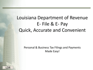 2010EfileEpayGuide - Louisiana Department of Revenue