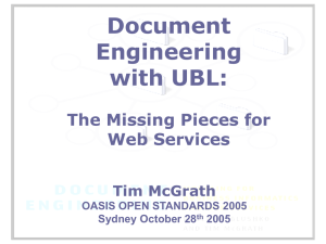 Document Engineering with UBL