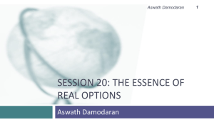 Session 20- Introduction to Real options