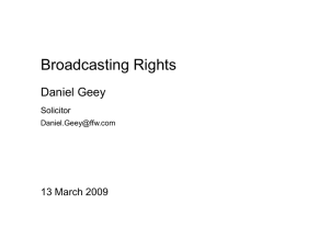Broadcasting Rights